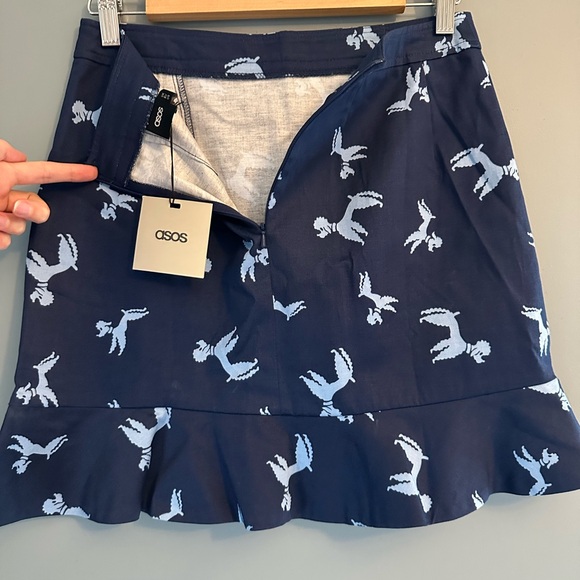 NWT ASOS blue mini poodle skirt - Picture 4 of 5